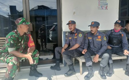 Babinsa Komsos dengan Linmas Tingkatkan Keamanan Wilayah