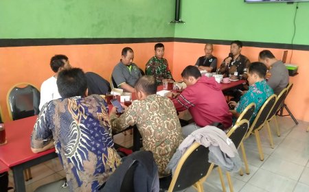 Babinsa Hadiri Lokakarya Mini Lintas Sektor Tri Bulan Pertama yang di Selenggarakan UPTD Puskesmas Pejawaran