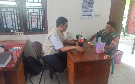 Babinsa Koramil 16/Pejawaran Komsos dan Silaturahmi ke Kantor Pertanian