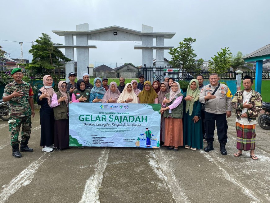 Babinsa Koramil 16/Pejawaran Dampingi Puskesmas Pejawaran Dalam Rangka Kegiatan STBM Pilar ke-4 Desa Condong Campur