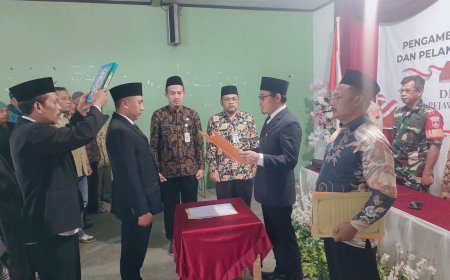 Babinsa Koramil 16/Pejawaran Hadiri Pelantikan Perangkat Desa, Harapkan Pejabat Baru Mendedikasikan Diri Untuk Kepentingan Masyarakat