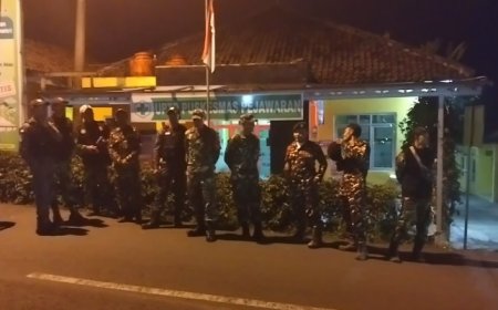 Koramil 16/Pejawaran Gelar Patroli Bersama Komponen Masyarakat, Guna Ciptakan Kondisi Yang Tertib dan Aman